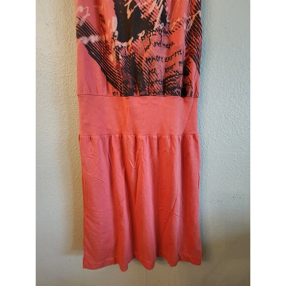 Drifter Women's Knit Dress SZ Small Drop Waist Crossed Straps Y2K - Picture 4 of 10